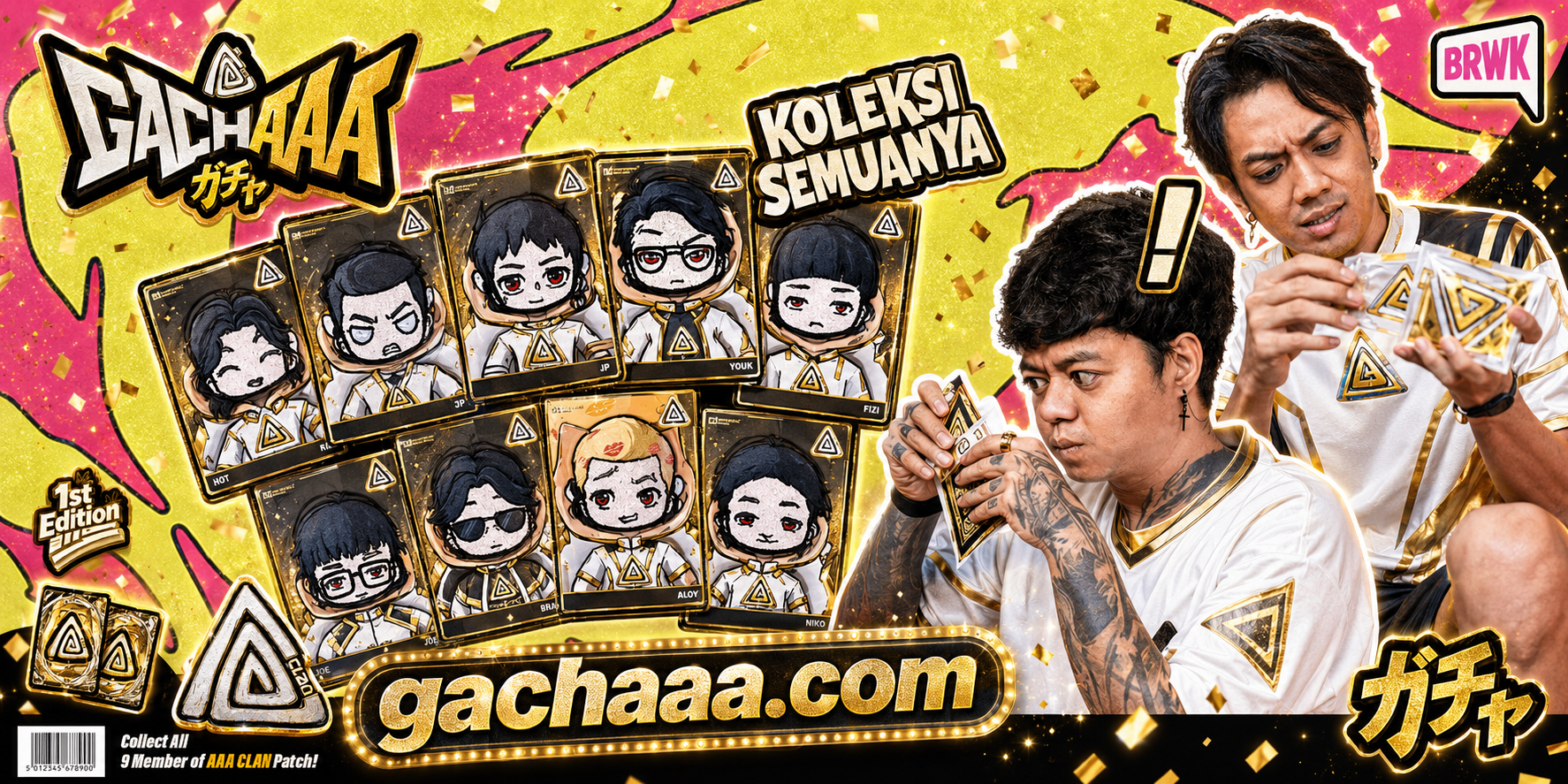 GACHAAA — Koleksi Semuanya, 9 Member AAA Clan, 1st Edition